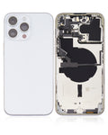 Backcover/Rahmen mit Small Parts für iPhone 14 Pro Max (US-Version) (gebrauchter OEM-Ausbau, Qualität A) (Silber)