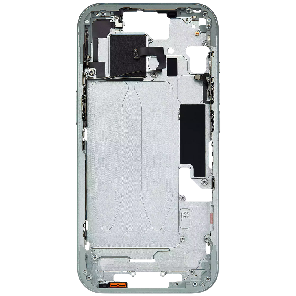 Midframe/Rahmen mit Small Parts für iPhone 15 (EU / Global Version) (gebrauchter OEM-Ausbau, Qualität A) (Grün)