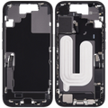 Midframe/Rahmen mit Ladebuchse Flex & Small Parts für iPhone 17 (US-Version) (gebrauchter OEM-Ausbau, Qualität C) (Schwarz)