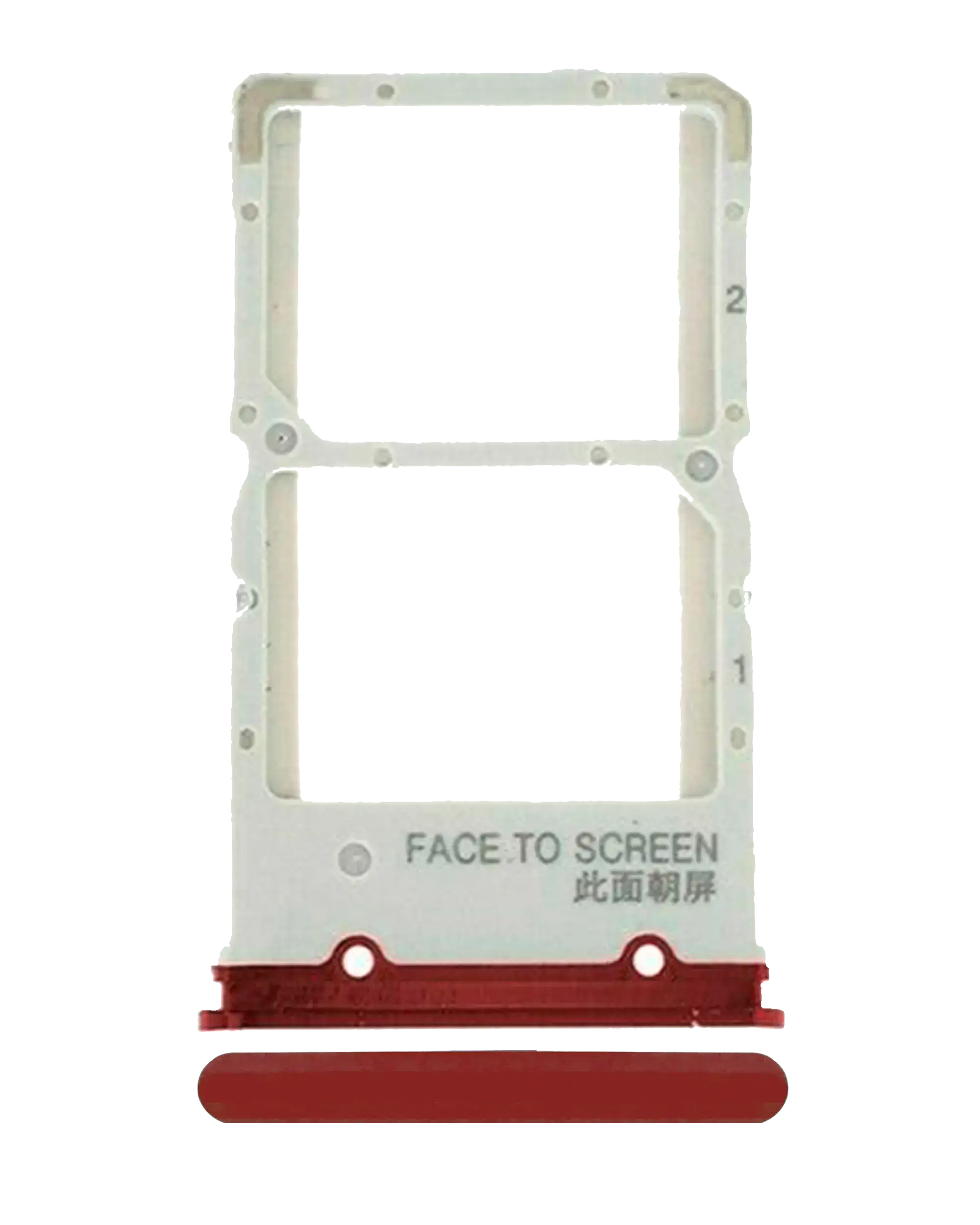 Dual SIM Card Tray for Xiaomi Mi 9T / 9T Pro / K20 / K20 Pro (Flame Red)