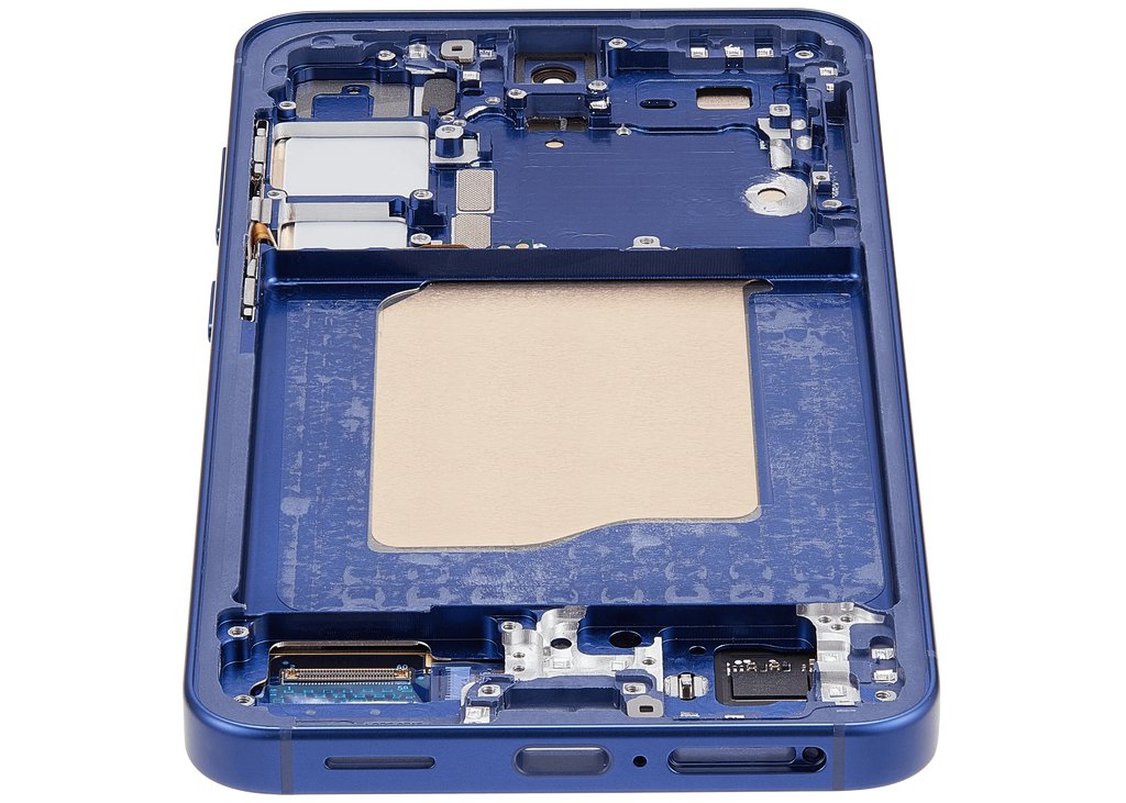 OLED-Display mit Rahmen für Samsung Galaxy S25 5G (US & International) (Aftermarket Plus) (Navy)