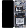 Inner OLED-Display für Samsung Galaxy Z Flip 5G (US & International) (gebrauchter OEM-Ausbau, Qualität A) (Mystic Black)