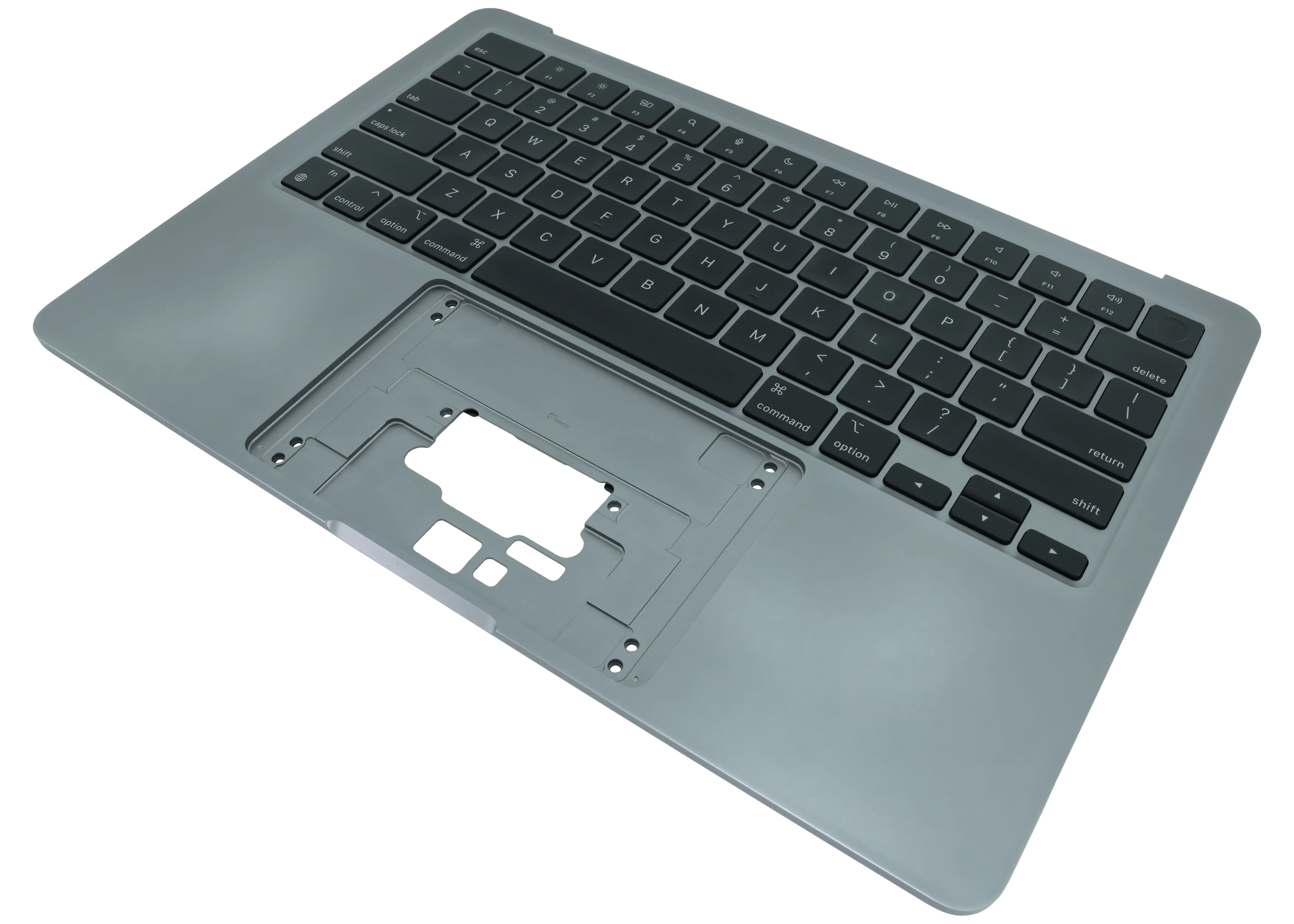Top Case mit Keyboard (ANSI US) für MacBook Air 13" A2681 (2022) (gebrauchter OEM-Ausbau, Qualität B) (Space Grau)