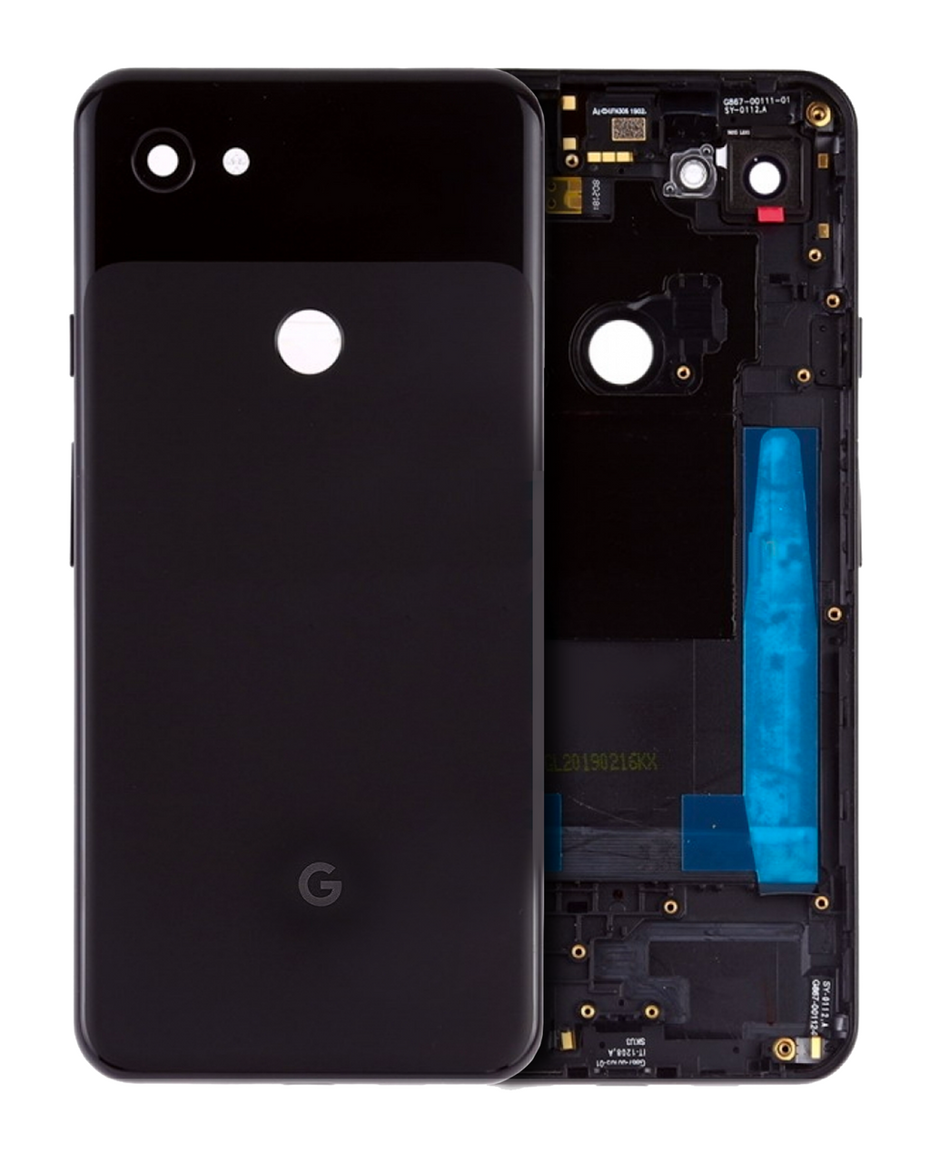 Back Cover/Frame for Google Pixel 3a XL (Original OEM) (Just Black)