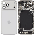 Backcover/Rahmen mit Ladebuchse Flex & Small Parts für iPhone 17 Pro Max (US-Version) (gebrauchter OEM-Ausbau, Qualität B) (Silber)