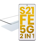 2 in 1 Frontglas mit vorinstalliertem OCA für Samsung Galaxy S21 FE 5G