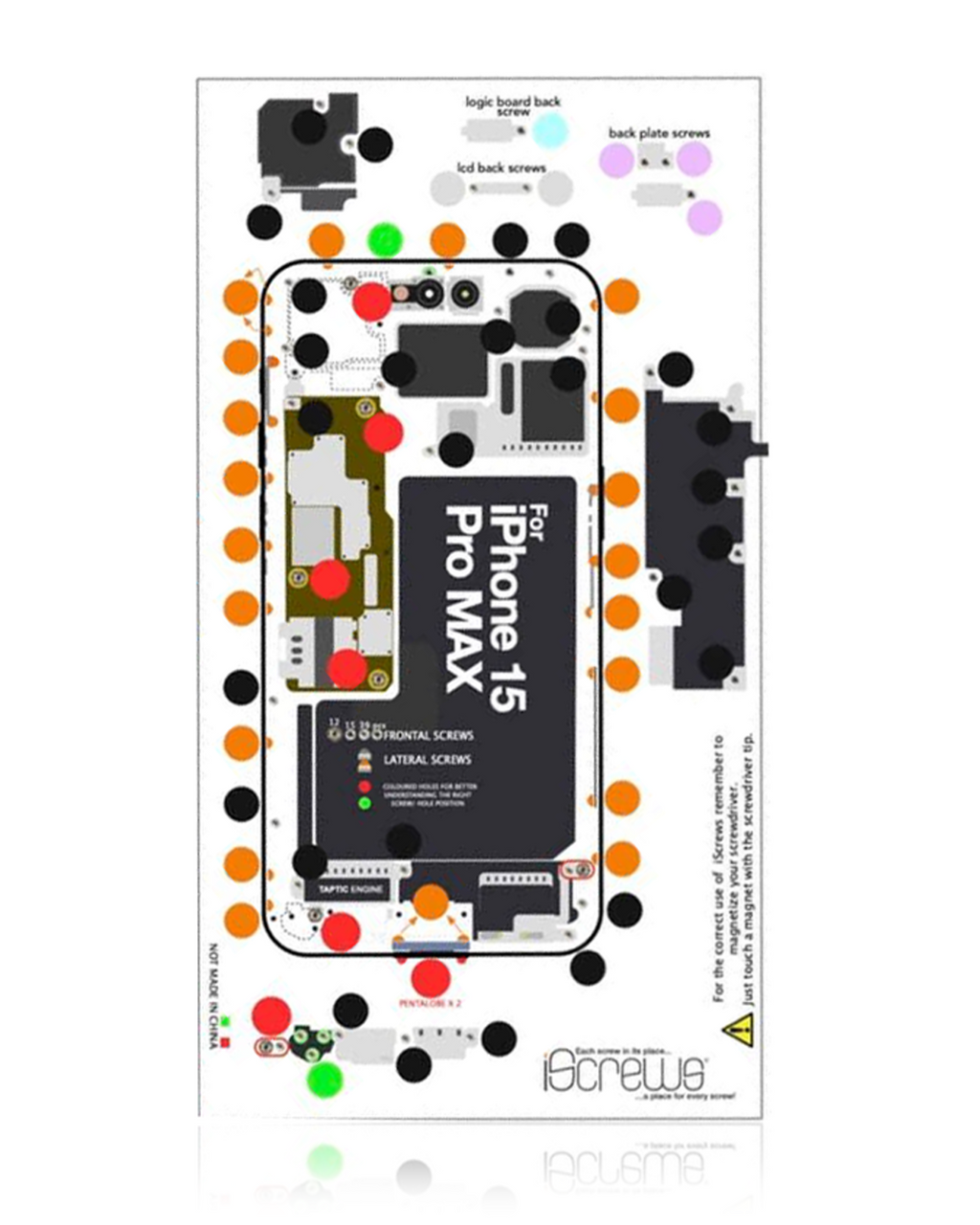 iScrews Positioning Mat for iPhone 15 Pro Max (dottorpod)