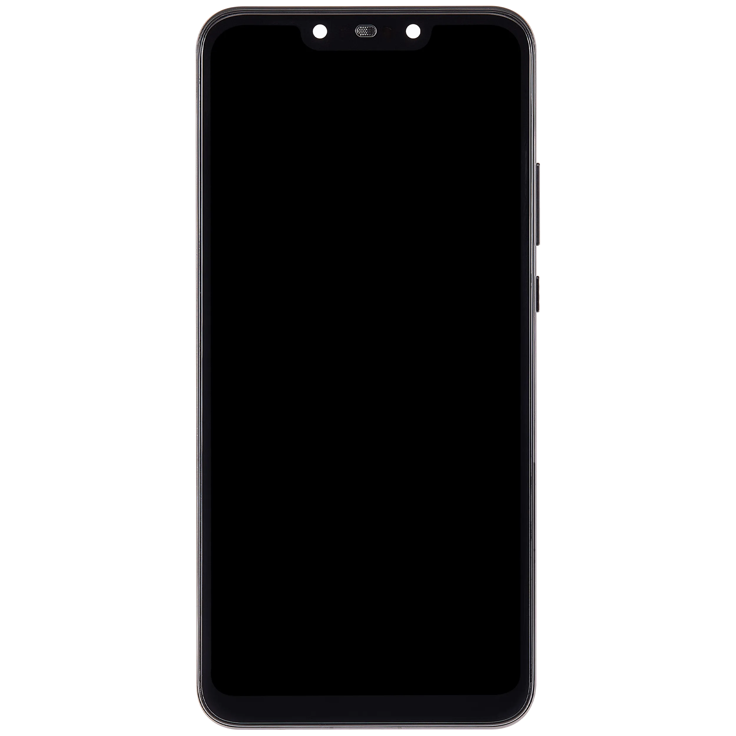 LCD-Display mit Rahmen für Huawei Nova 3 (2018) (Refurbished) (Schwarz)