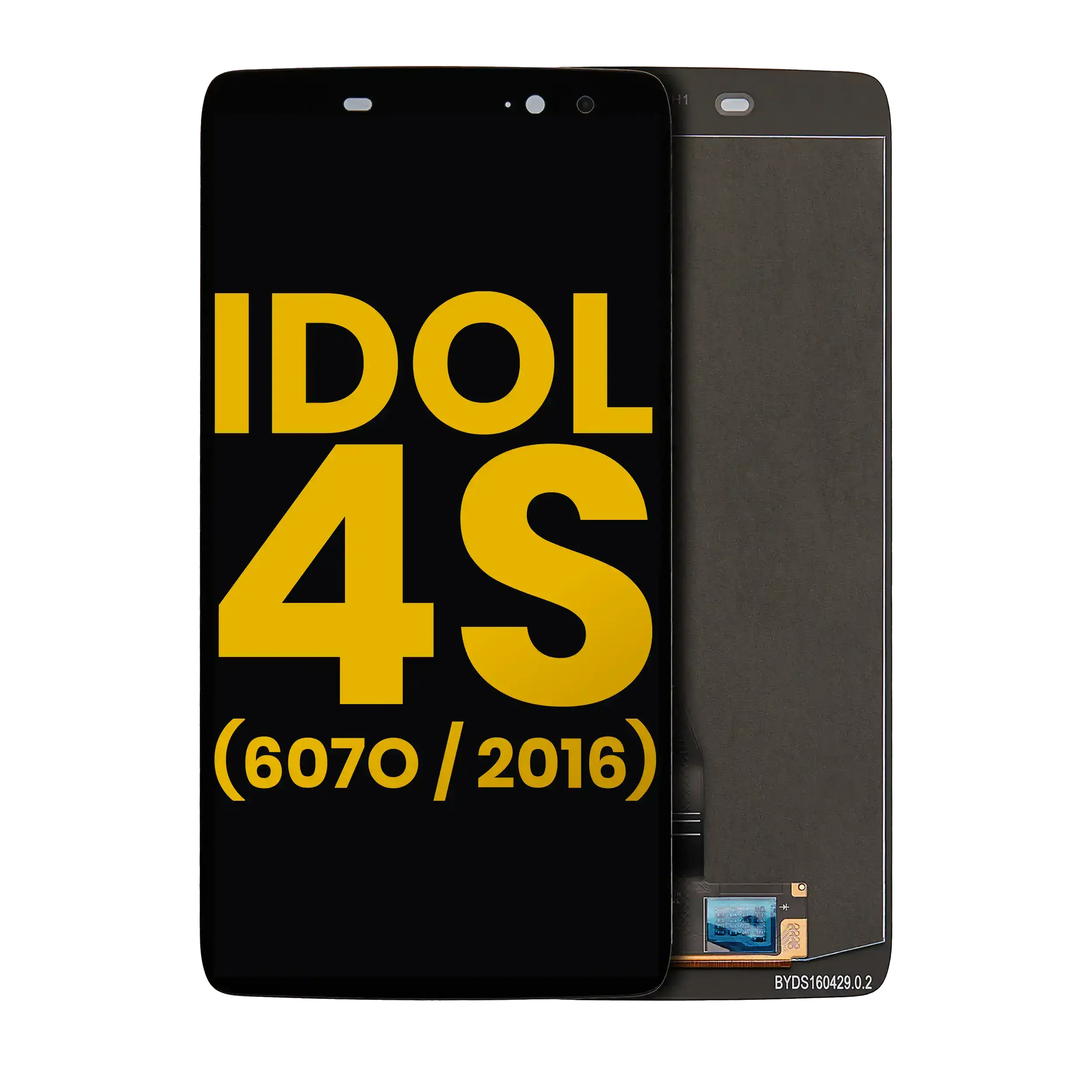 OLED-Display ohne Rahmen für Alcatel Idol 4S Refurbished Schwarz
