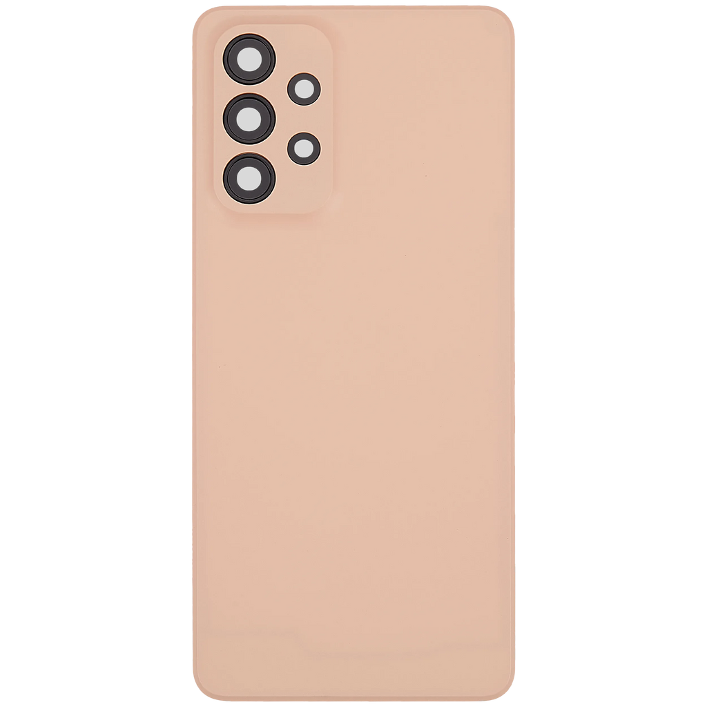 Backcover mit Camera Lens für Samsung Galaxy A33 5G (A336 / 2022) (ohne Logo) (Aftermarket Plus) (Peach)