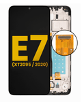 LCD-Display mit Rahmen für Motorola Moto E7 (Refurbished) (Alle Farben)