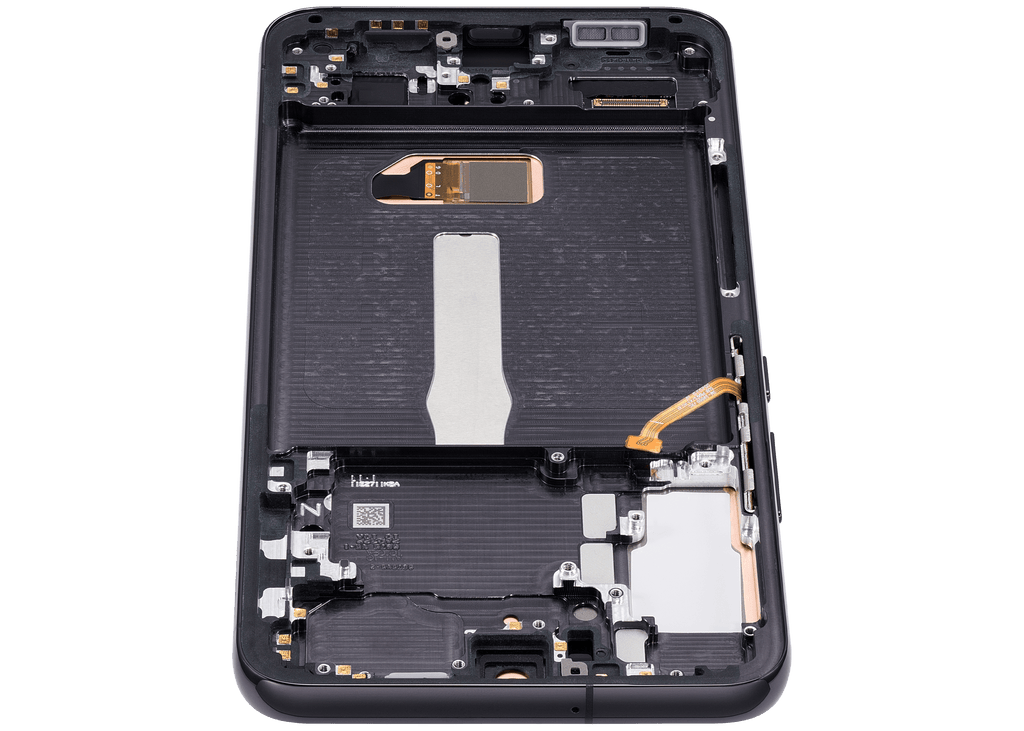 OLED-Display mit Rahmen für Samsung Galaxy S22 Plus 5G (US & Internationale Version) (Aftermarket Plus) (120Hz) (Phantom Black)