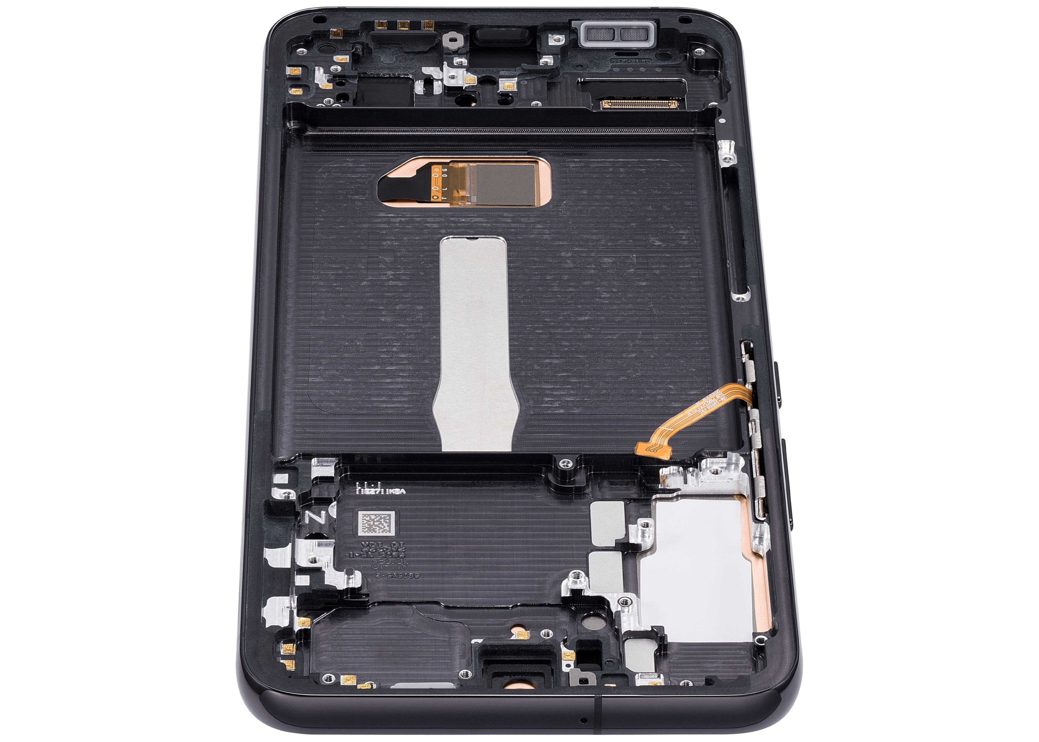 OLED-Display mit Rahmen für Samsung Galaxy S22 Plus 5G (US & Internationale Version) (Aftermarket Plus) (120Hz) (Phantom Black)