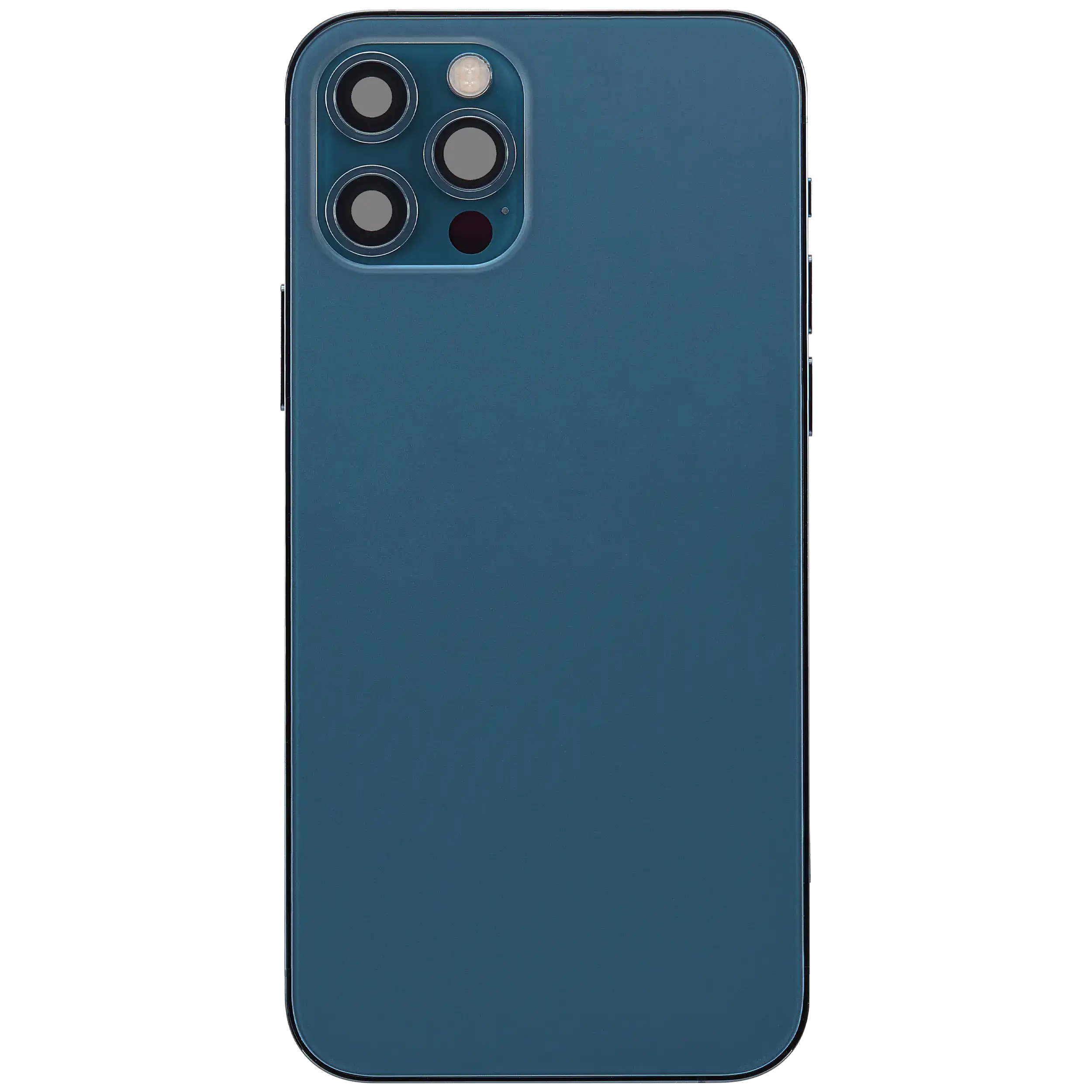 Backcover/Rahmen mit Ladebuchse Flex & Small Parts für iPhone 12 Pro (EU / Global Version) (gebrauchter OEM-Ausbau, Qualität A) (Pacific Blau)