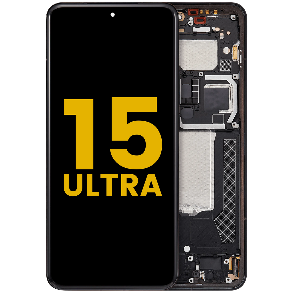 OLED-Display mit Rahmen für Xiaomi 15 Ultra (Refurbished) (Schwarz)