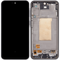 OLED-Display mit Rahmen für Samsung Galaxy A37 5G (A376 / 2026) (6.62") (Aftermarket Plus) (Charkoal)