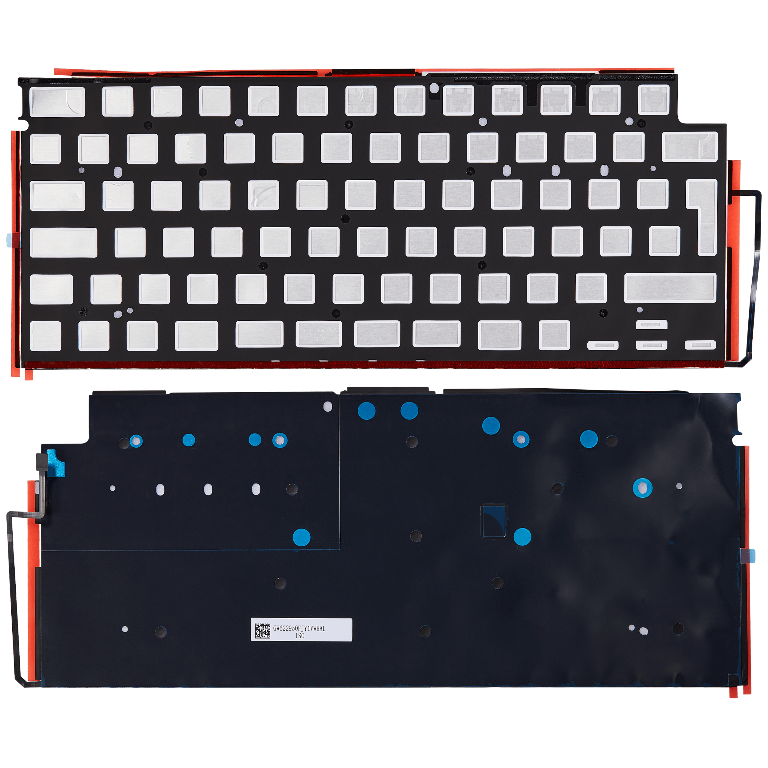Tastatur mit Hintergrundbeleuchtung und Schrauben für MacBook Air A2681 UK