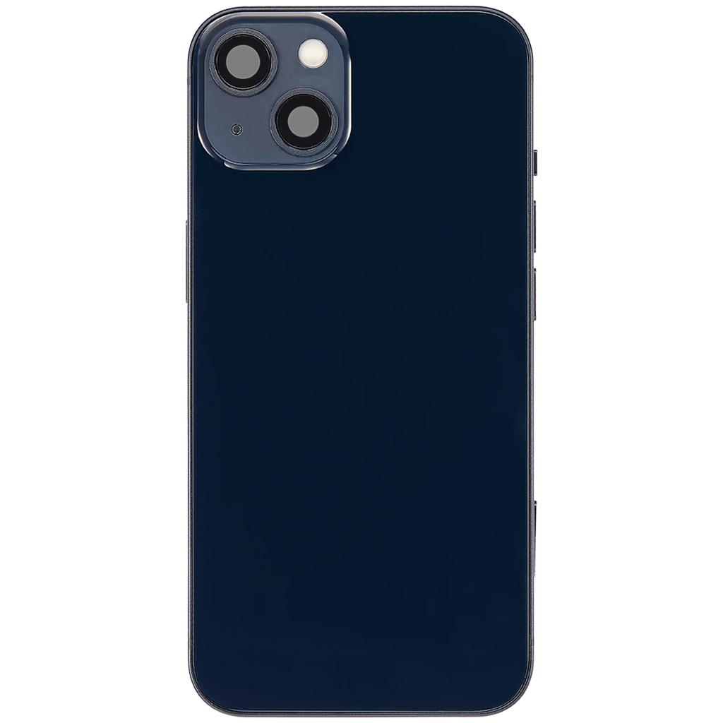 Backcover/Rahmen mit Ladebuchse Flex & Small Parts für iPhone 13 (EU / Global Version) (gebrauchter OEM-Ausbau, Qualität B) (Midnight)