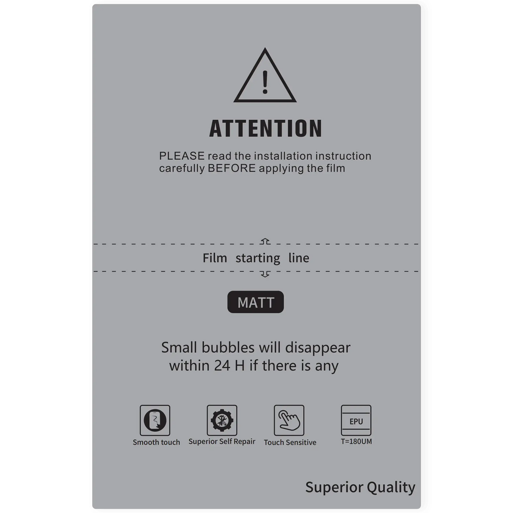 EPU Film Protector 120×180 mm (Matt Pro) (20 Pack)