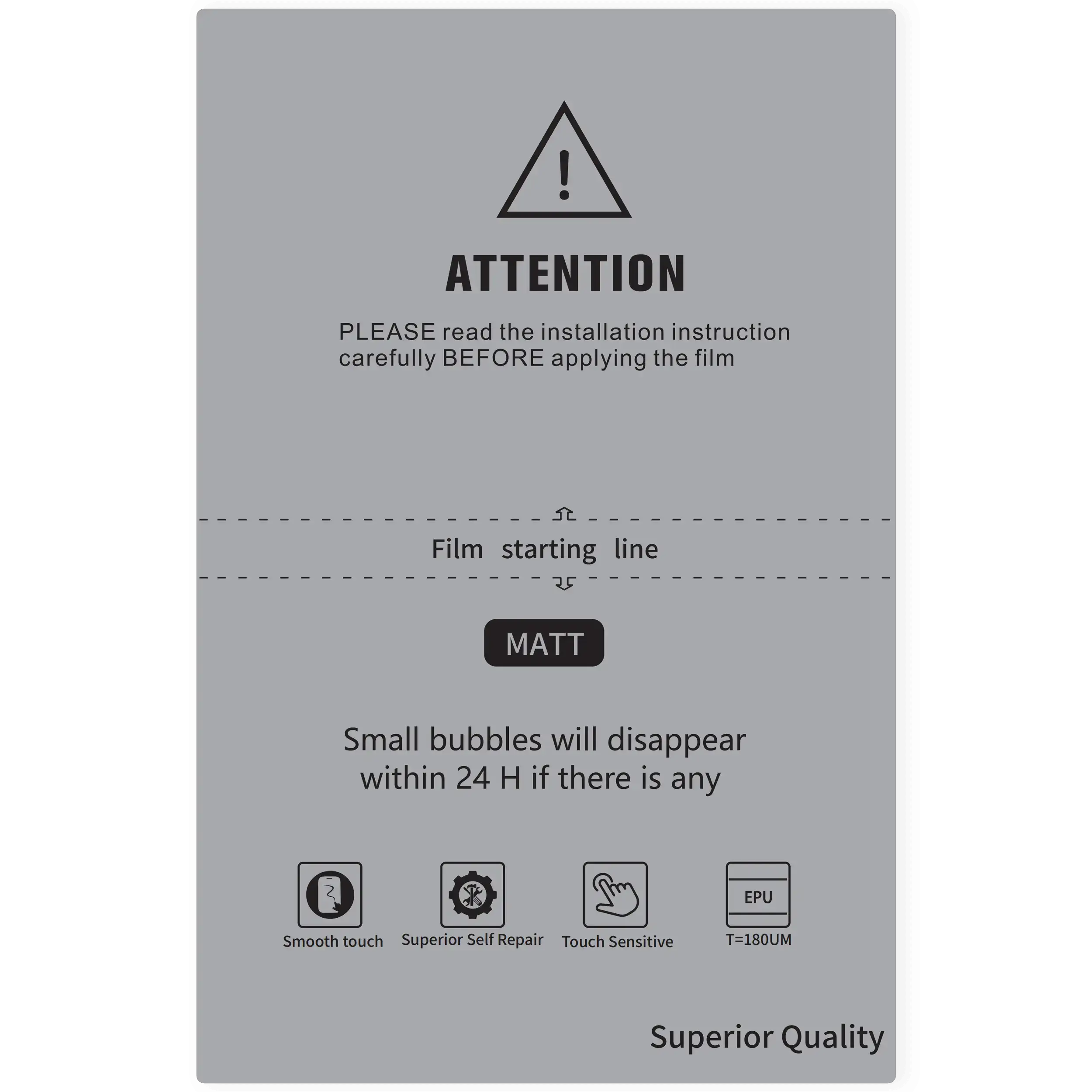 EPU Film Protector 120×180 mm (Matt Pro) (20 Pack)