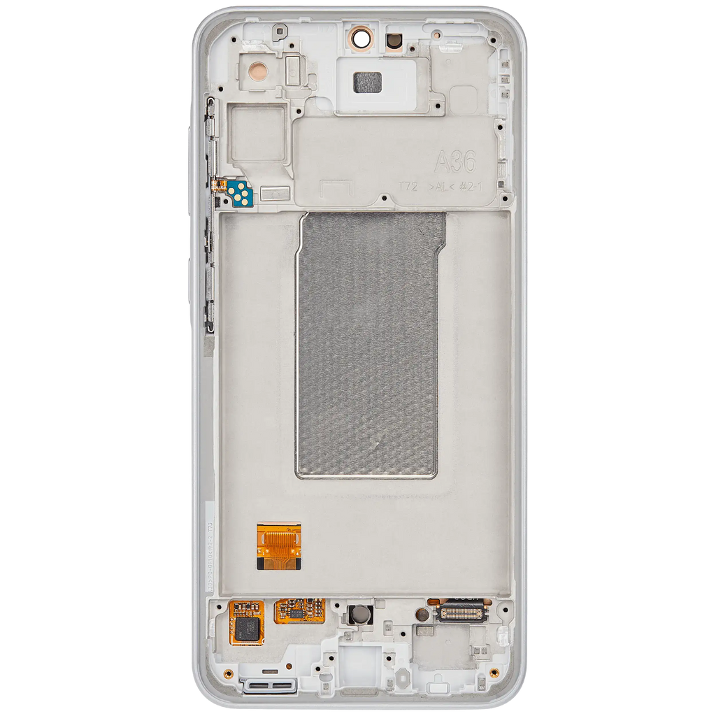OLED Display with Frame for Samsung Galaxy A36 5G (A366 / 2025) (Refurbished) (White)