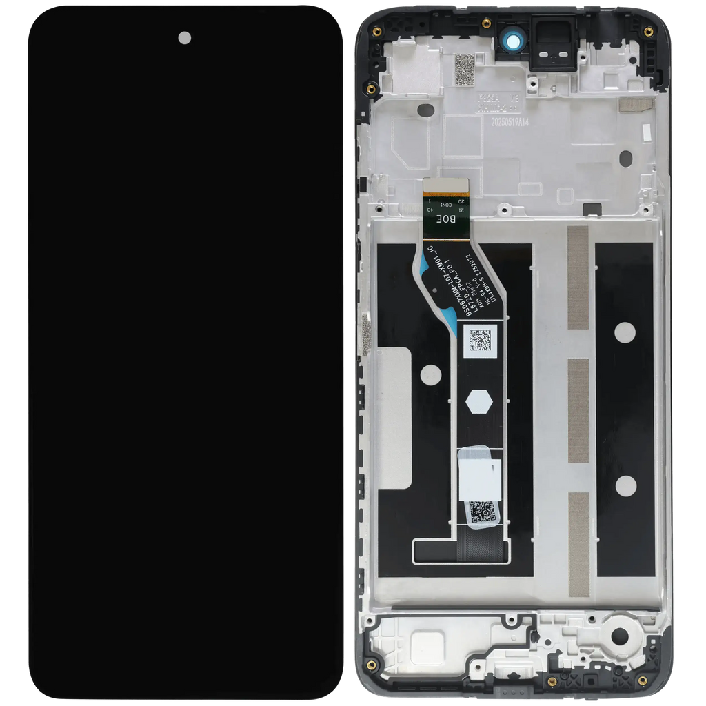 LCD-Display mit Rahmen für Motorola Moto G15 (XT2521 /2025) (Original OEM) (Alle Farben)