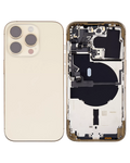 Backcover/Rahmen mit Small Parts für iPhone 14 Pro (EU / Global Version) (gebrauchter OEM-Ausbau, Qualität A) (Gold)