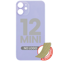Back Cover with 3M Adhesive for iPhone 12 Mini (No Logo / Large Camera Cutout) (Purple)