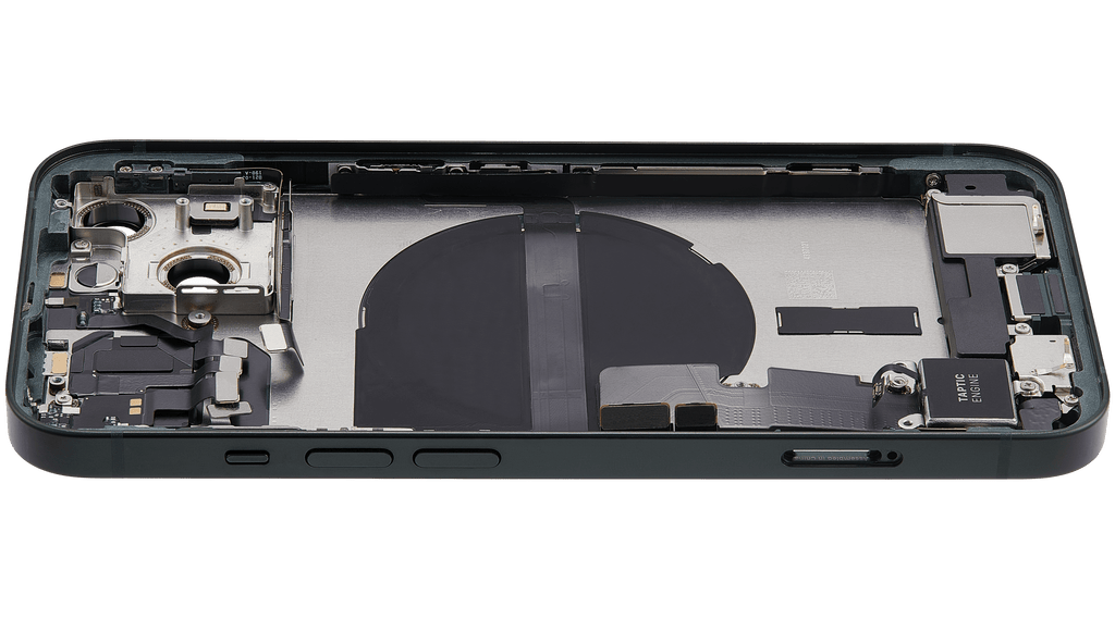 Backcover/Rahmen mit Ladebuchse Flex & Small Parts für iPhone 13 (EU / Global Version) (gebrauchter OEM-Ausbau, Qualität B) (Grün)