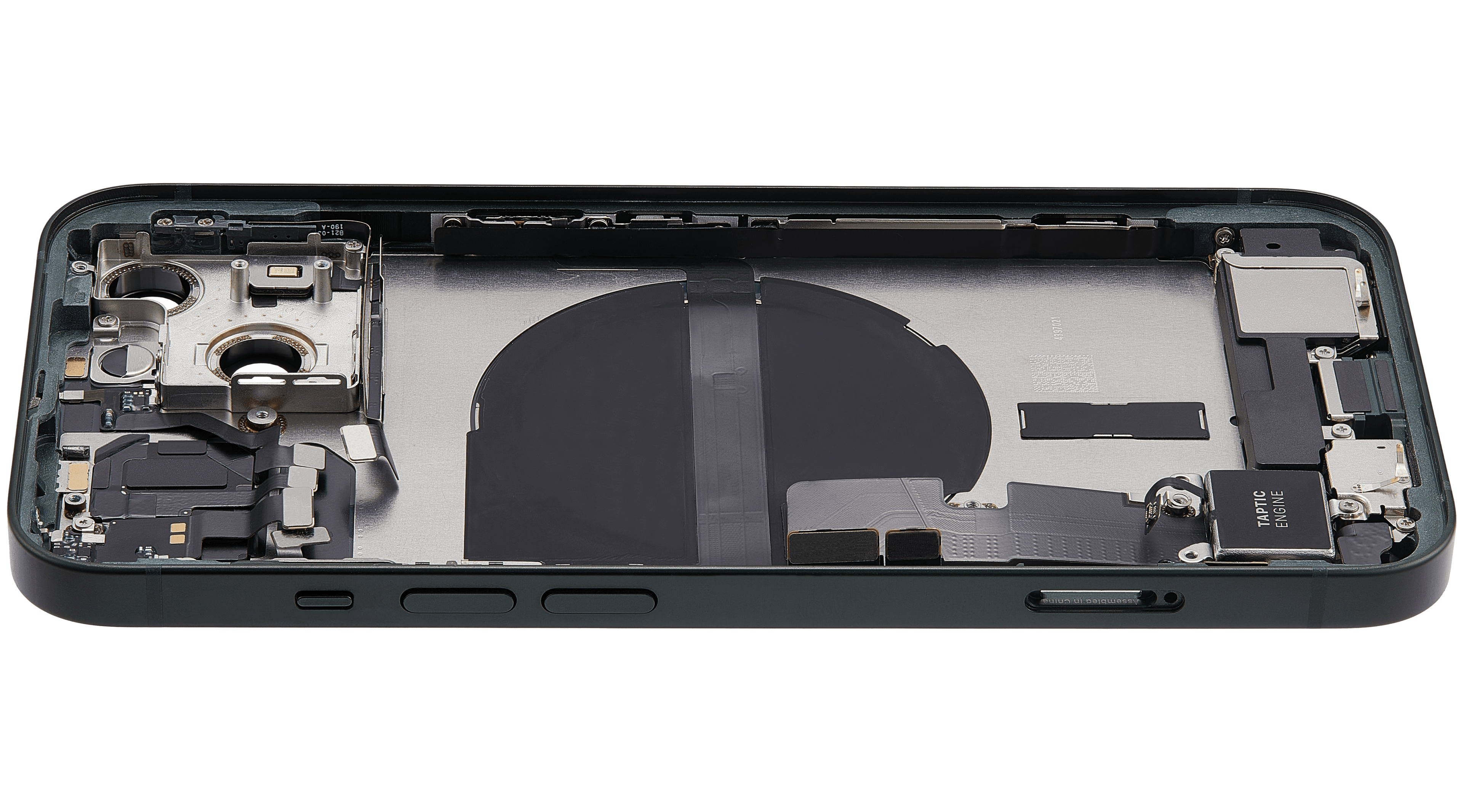 Backcover/Rahmen mit Ladebuchse Flex & Small Parts für iPhone 13 (EU / Global Version) (gebrauchter OEM-Ausbau, Qualität B) (Grün)