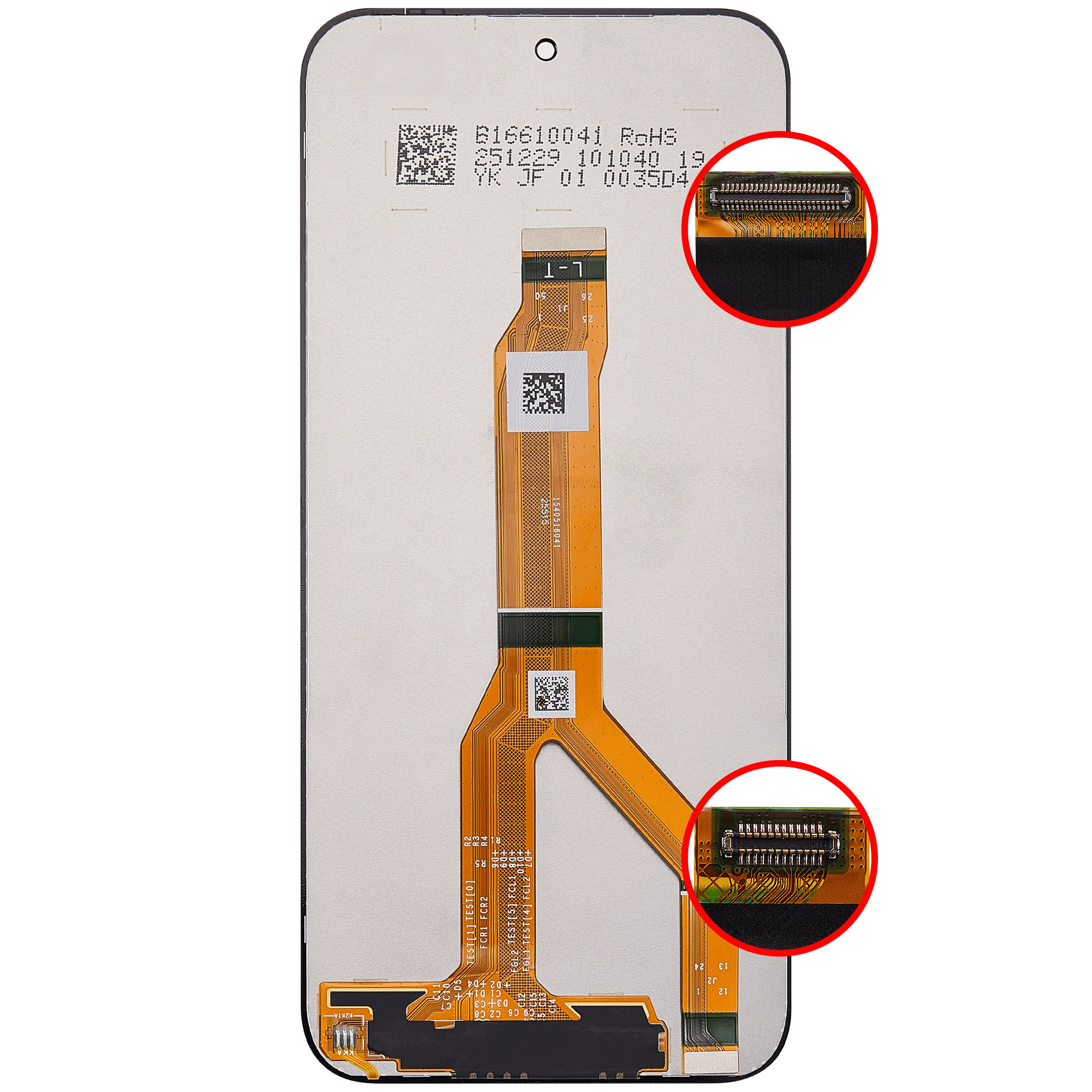 LCD-Display ohne Rahmen für Honor X7E / Play 80 Plus (Refurbished) (Alle Farben)