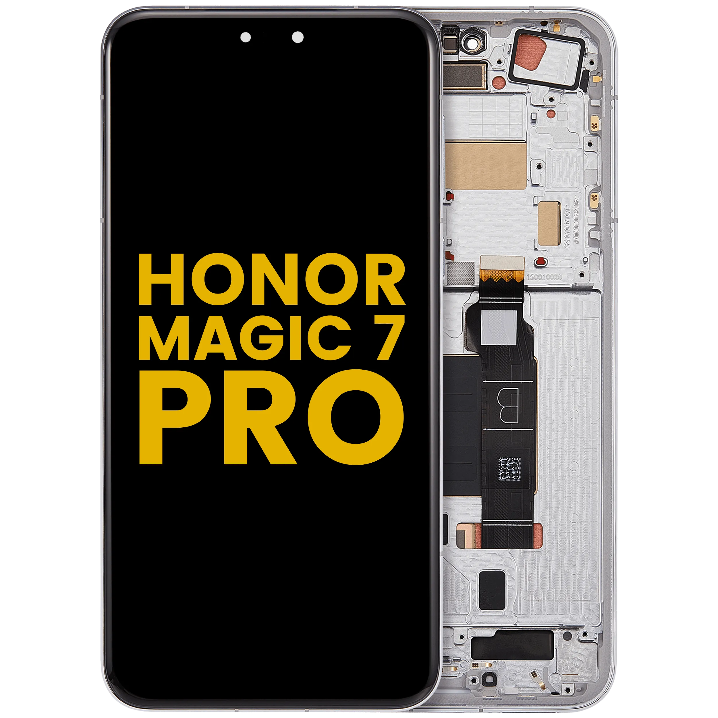 OLED-Display mit Rahmen für Honor Magic 7 Pro (Refurbished) (Weiß)