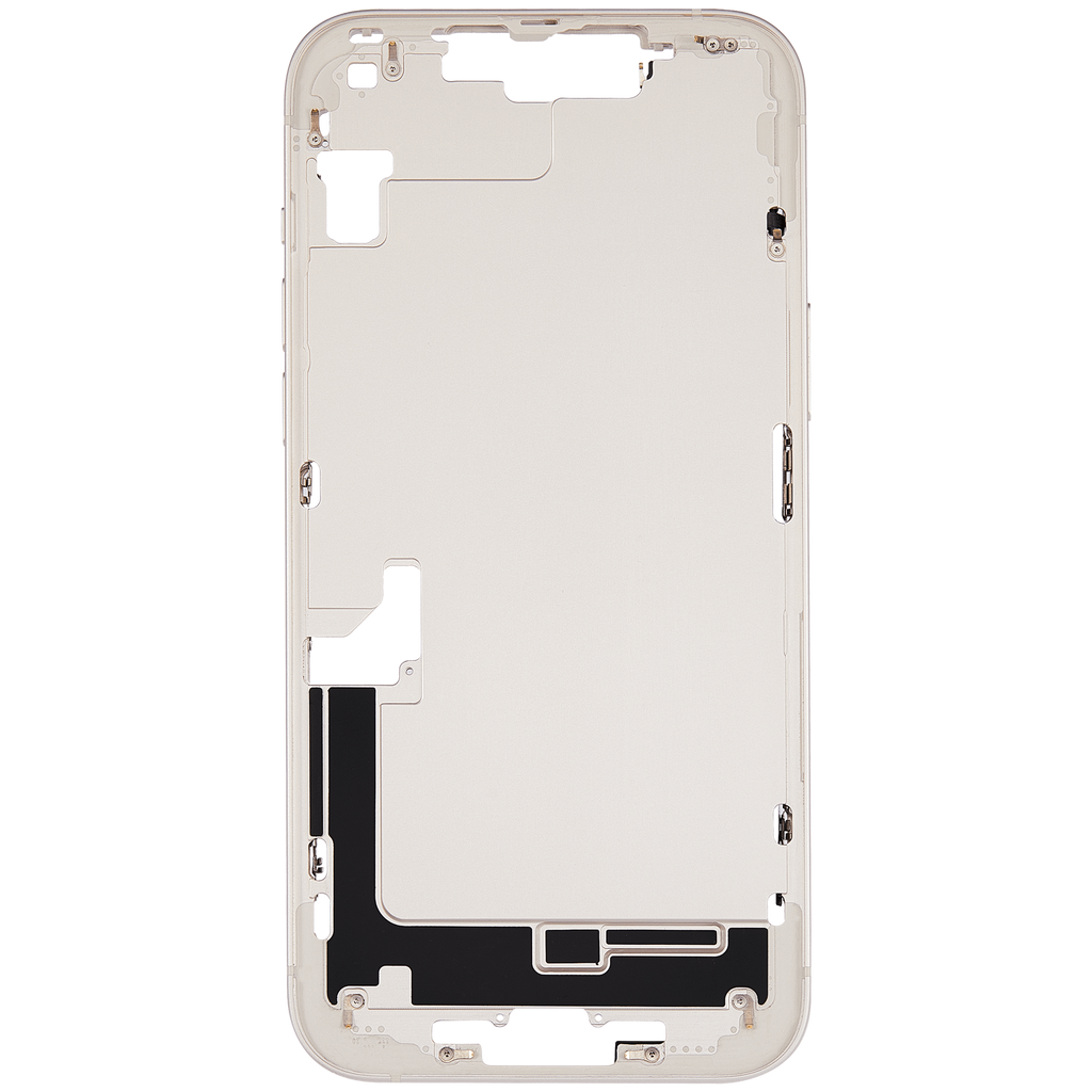 Midframe/Rahmen mit Small Parts für iPhone 14 Plus (EU / Global Version) (gebrauchter OEM-Ausbau, Qualität A) (Starlight)