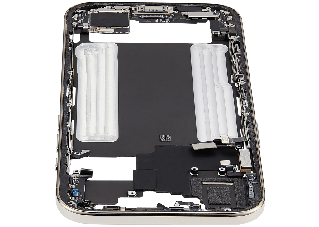 Midframe/Rahmen mit Ladebuchse Flex & Small Parts für iPhone Air (US / EU Version) (gebrauchter OEM-Ausbau, Qualität B) (Light Gold)