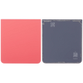 Bottom Backcover Glass für Samsung Galaxy Z Flip 7 5G (F766) (ohne Logo) (Aftermarket Plus) (Coral Rot)