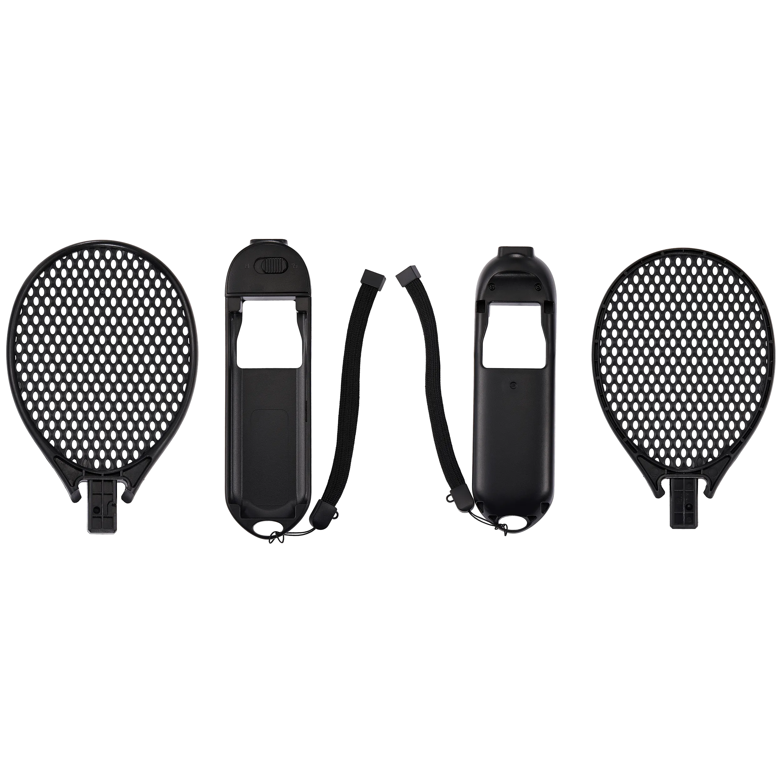 Tennis Racket für Nintendo Switch 2 Joy-Con Controller (Schwarz) (2 Pack)