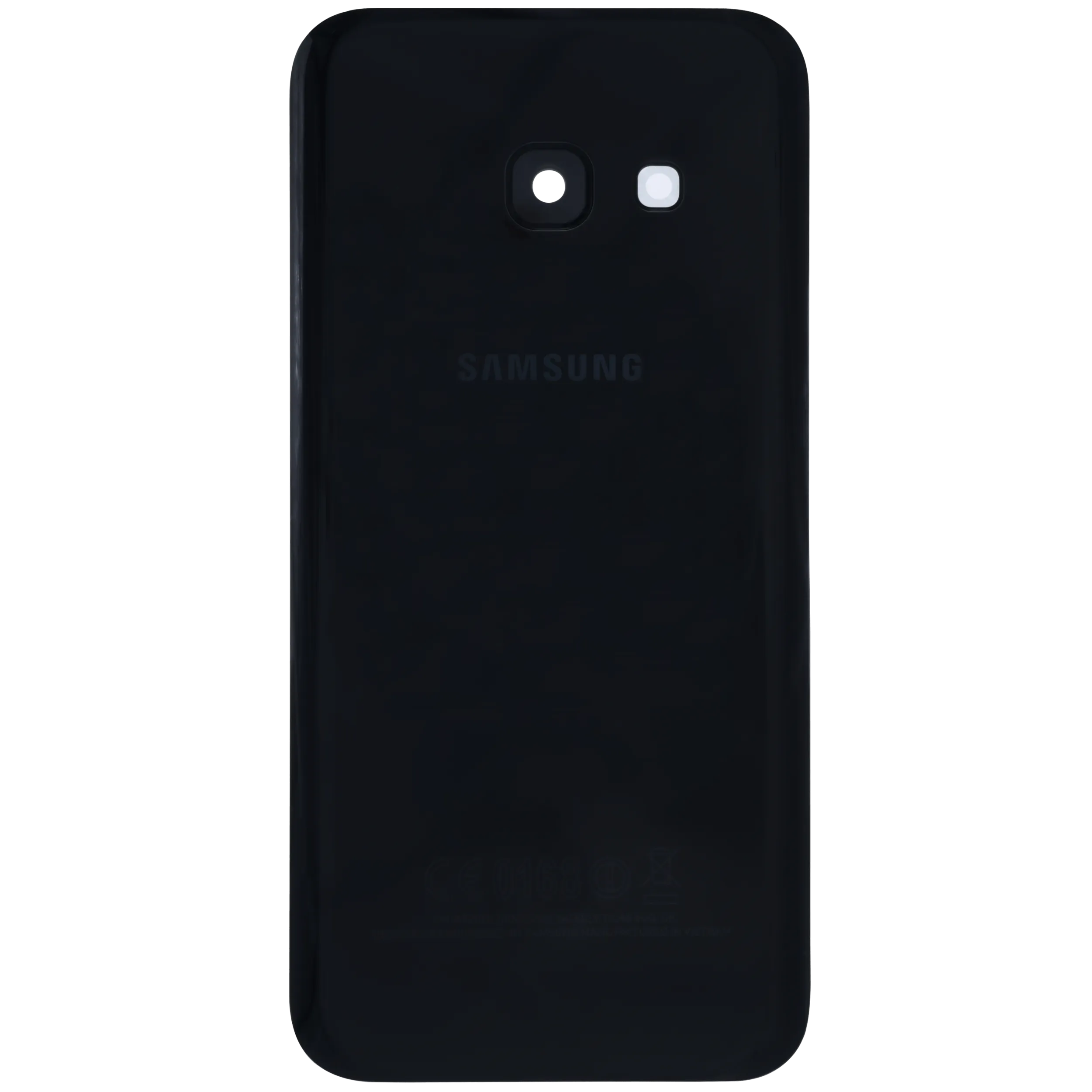 Backcover mit Camera Lens Compatible für Samsung Galaxy A3 (A320) (Service Pack) (Schwarz)
