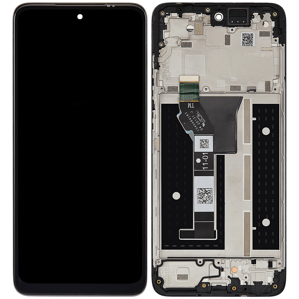 LCD-Display mit Rahmen für Motorola Moto G 5G (XT2613 / 2026) (Refurbished) (Alle Farben)