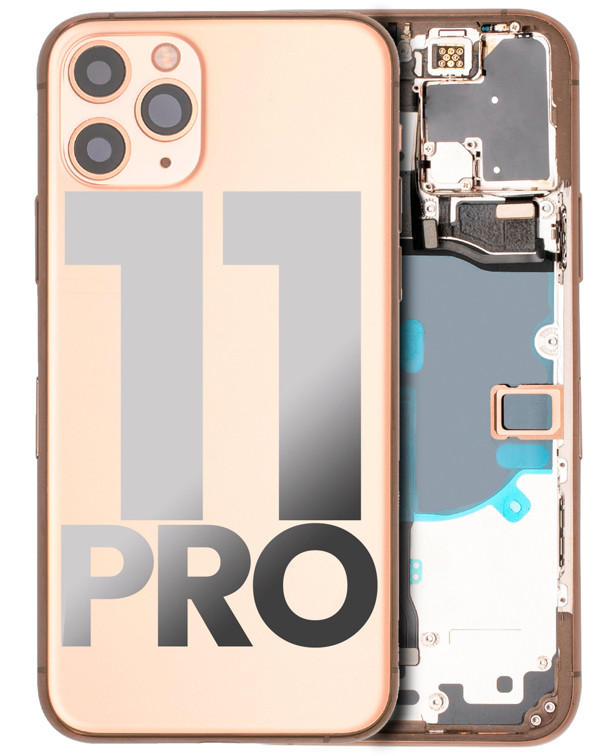 Backcover/Rahmen für iPhone 11 Pro OEM Pull A Matte Gold