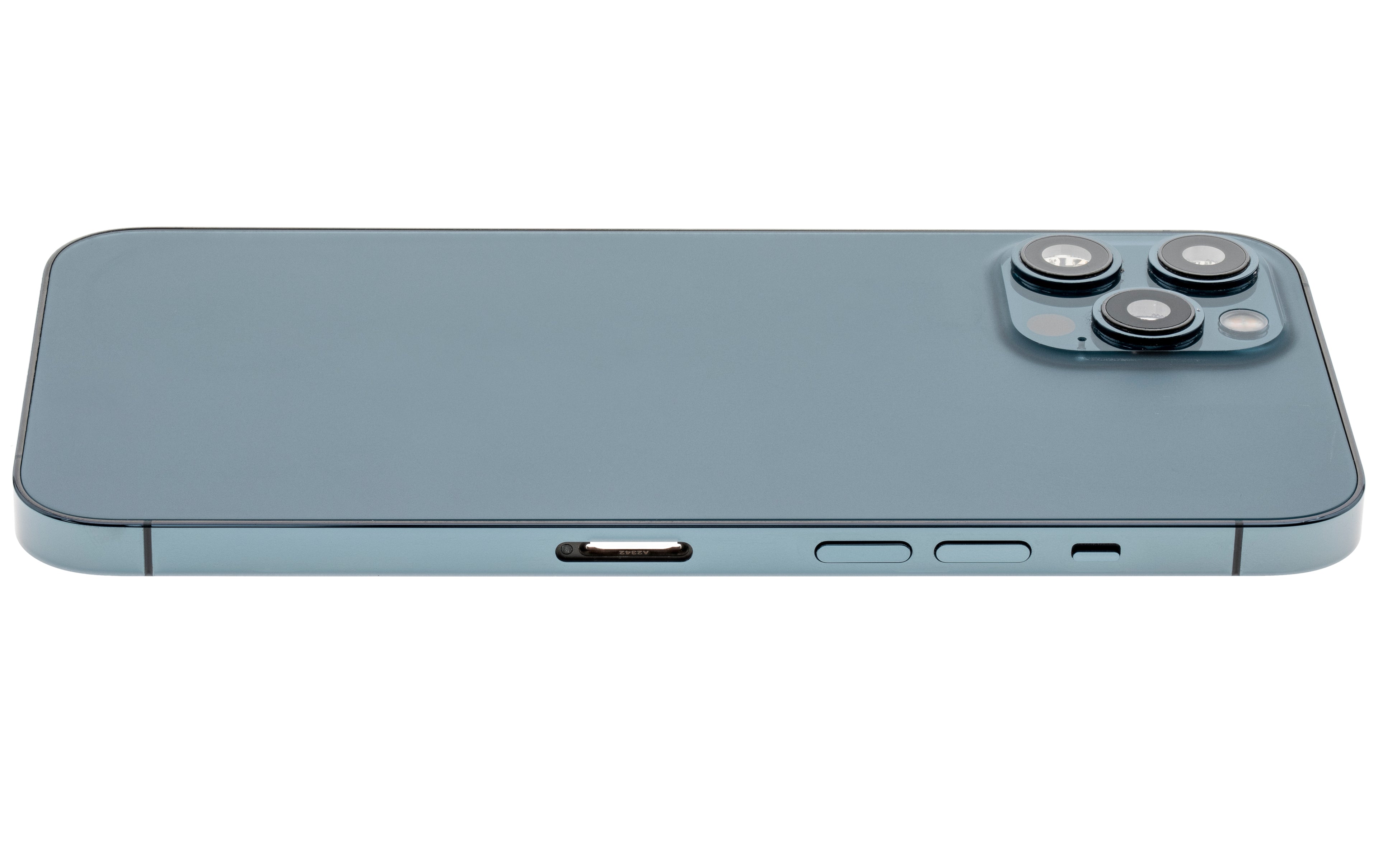 Backcover/Rahmen mit Small Parts für iPhone 12 Pro Max (EU / Global Version) (gebrauchter OEM-Ausbau, Qualität A) (Pacific Blau)