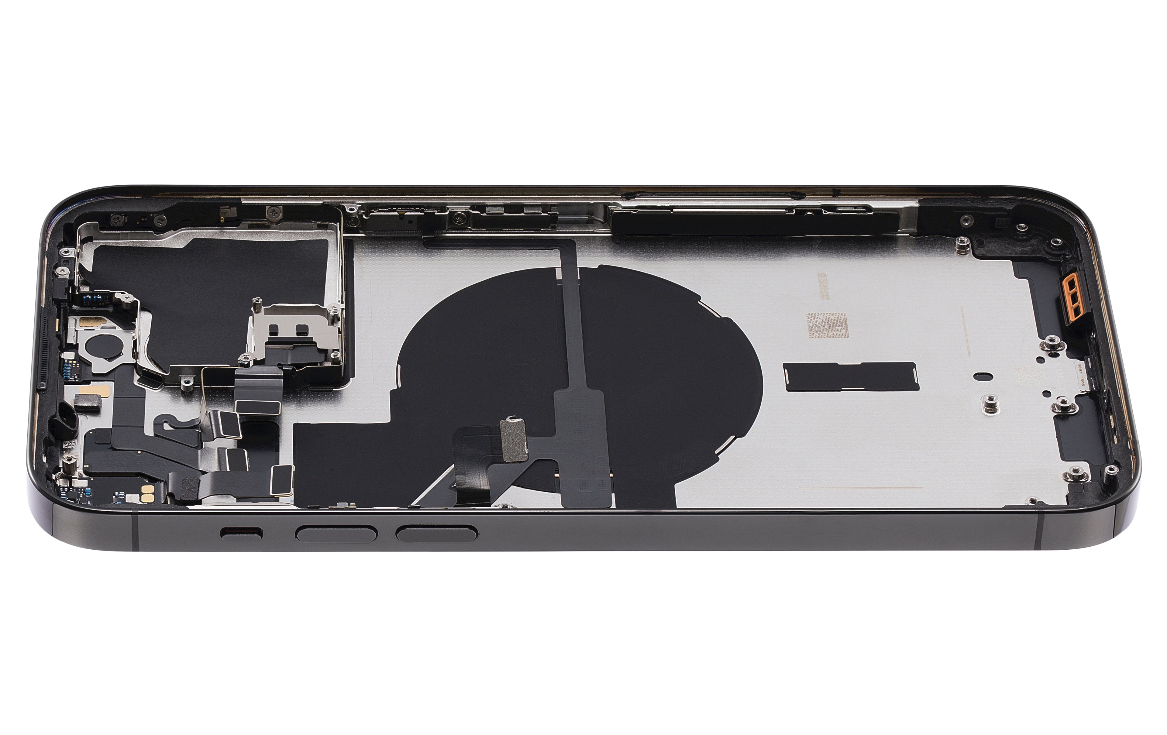 Backcover/Rahmen mit Small Parts für iPhone 14 Pro Max (US-Version) (gebrauchter OEM-Ausbau, Qualität A) (Space Schwarz)