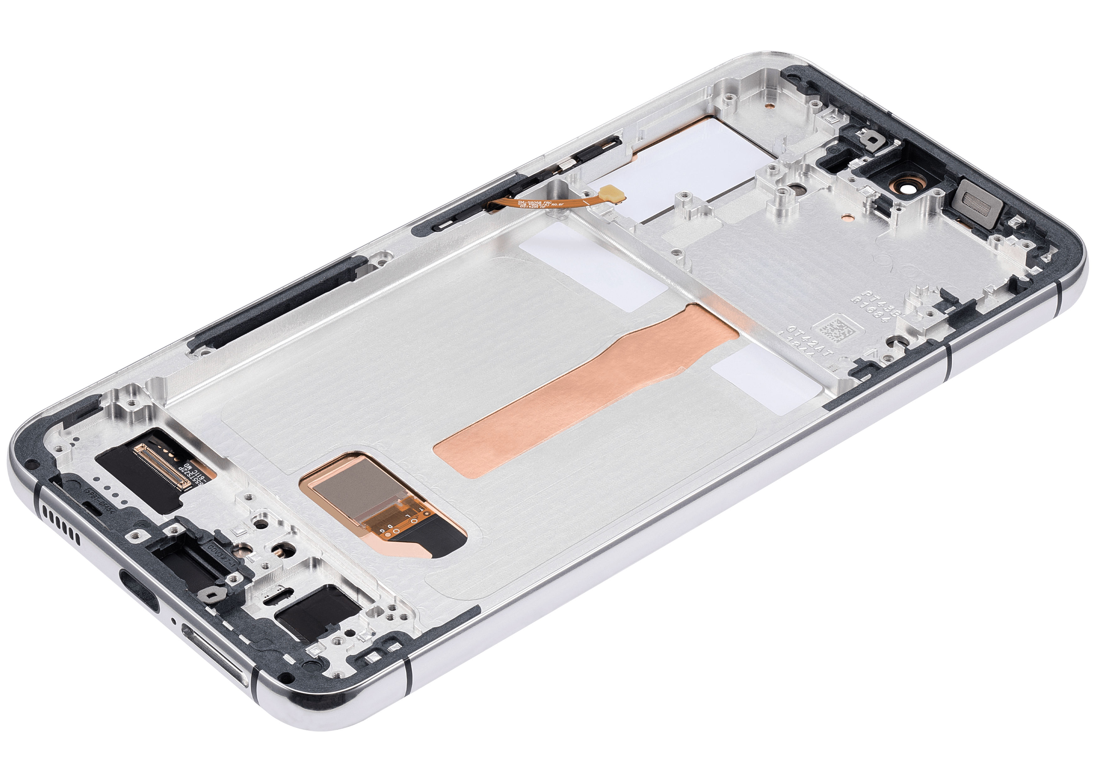 OLED-Display mit Rahmen für Samsung Galaxy S22 Plus 5G (US & Internationale Version) (Aftermarket Plus) (120Hz) (Weiß)