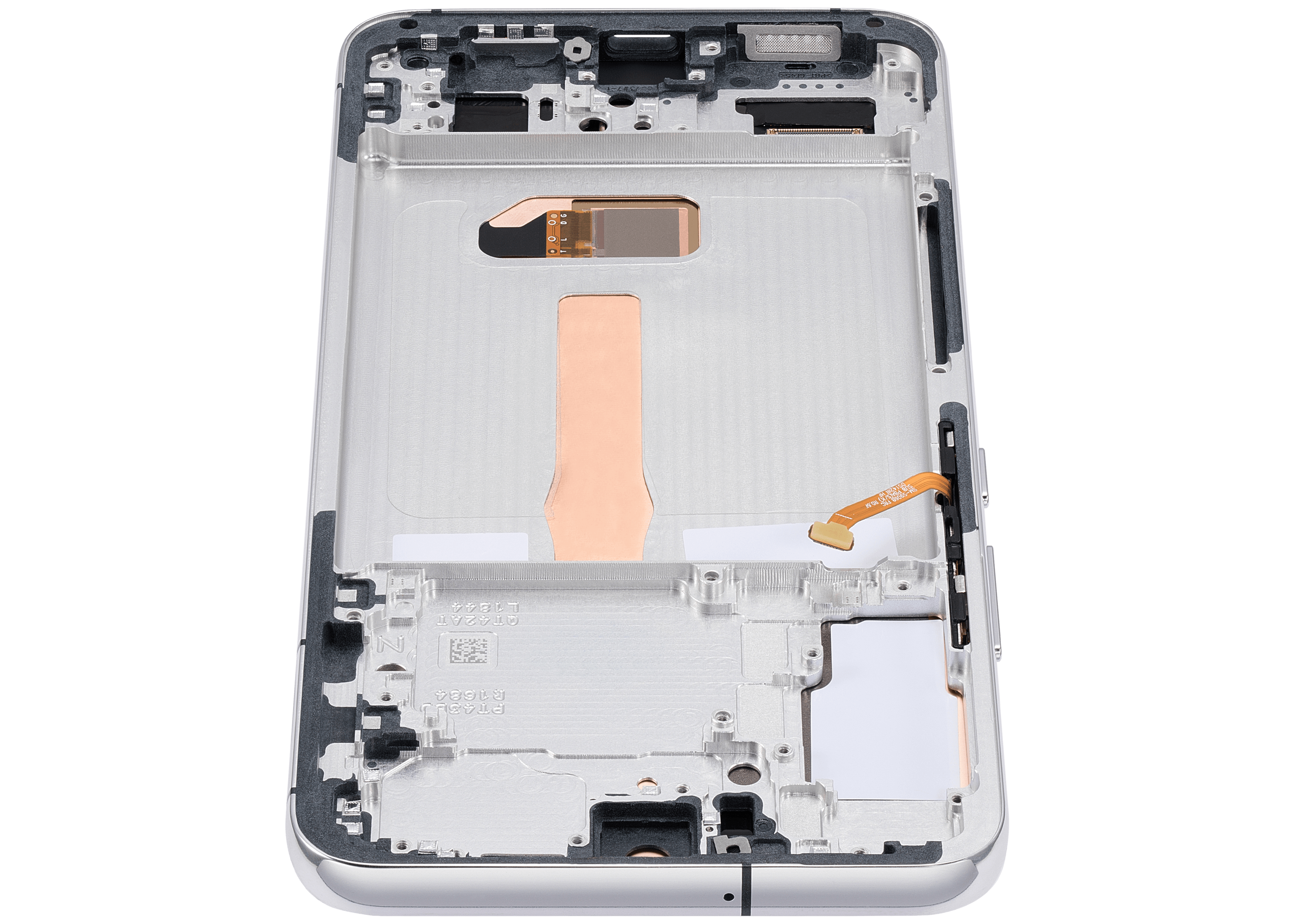 OLED-Display mit Rahmen für Samsung Galaxy S22 Plus 5G (US & Internationale Version) (Aftermarket Plus) (120Hz) (Weiß)