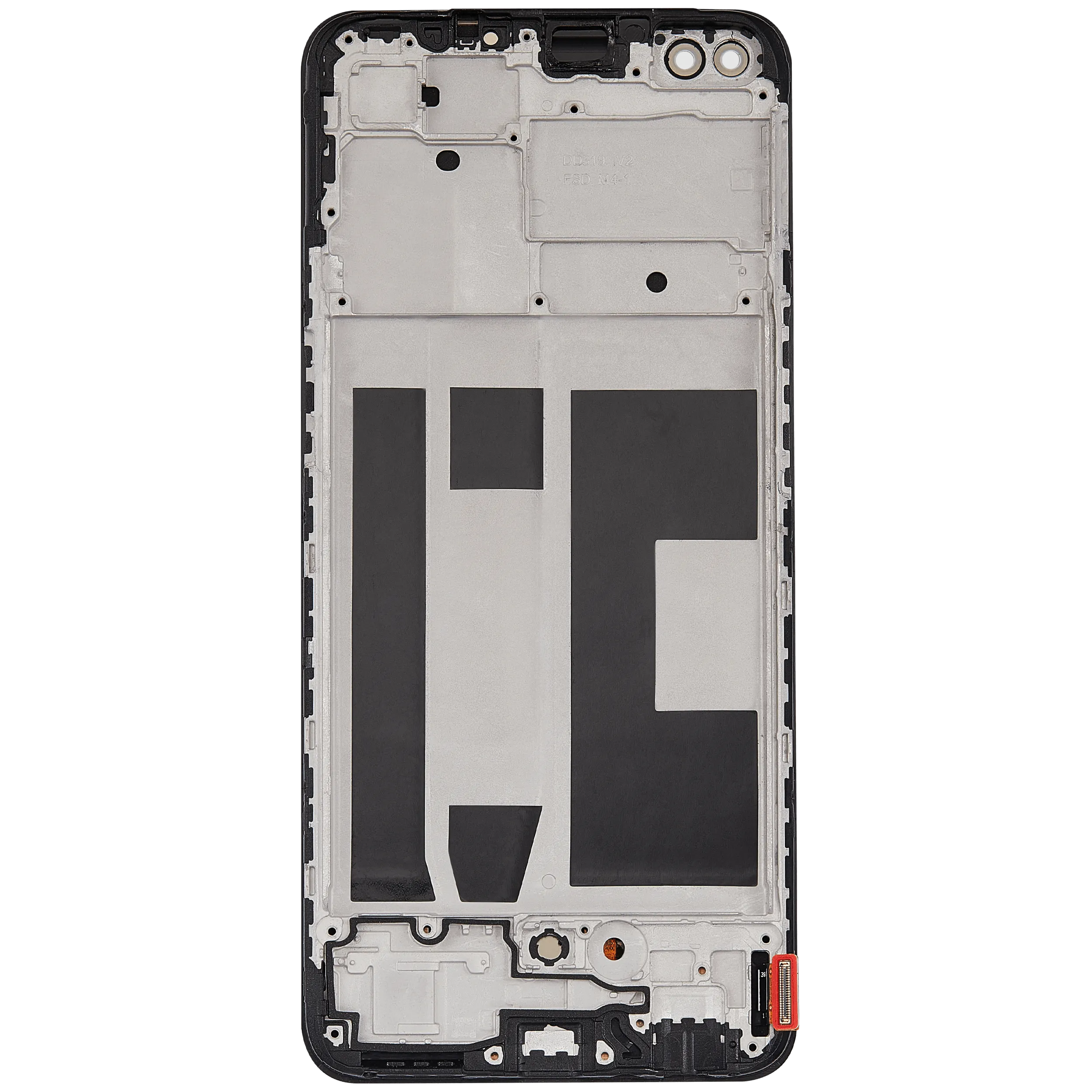 OLED-Display mit Rahmen Compatible für Oppo A93 (2020) (Refurbished) (Alle Farben)