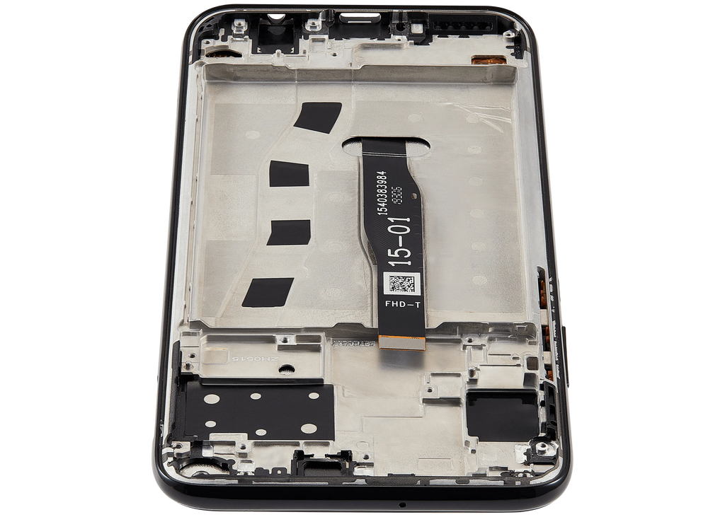 LCD-Display mit Rahmen für Huawei Nova 5i (2019) (Refurbished) (Schwarz)