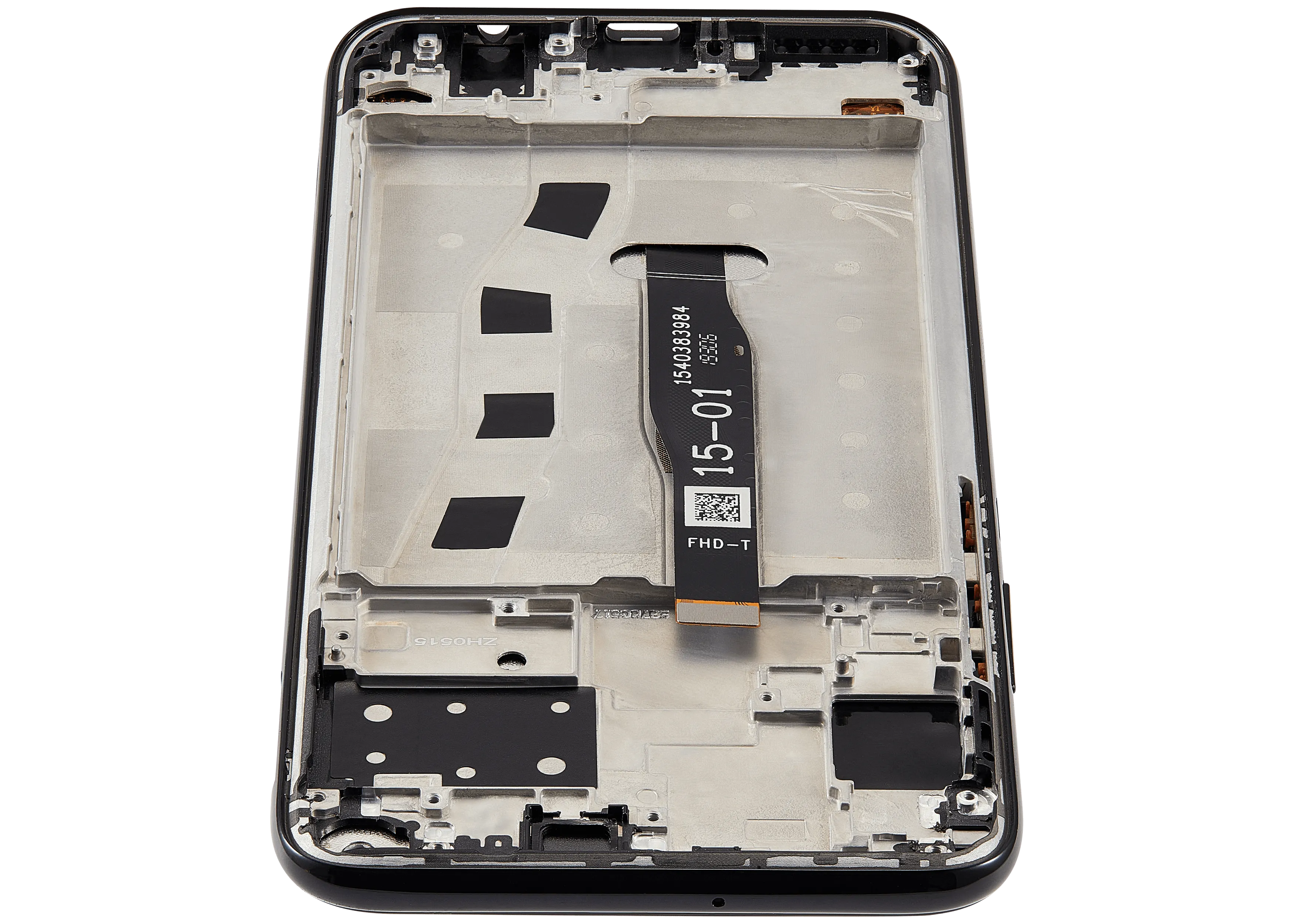 LCD-Display mit Rahmen für Huawei Nova 5i (2019) (Refurbished) (Schwarz)