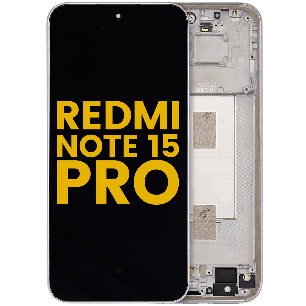 OLED Display with Frame for Xiaomi Redmi Note 15 Pro 5G (Refurbished) (Titanium Color)
