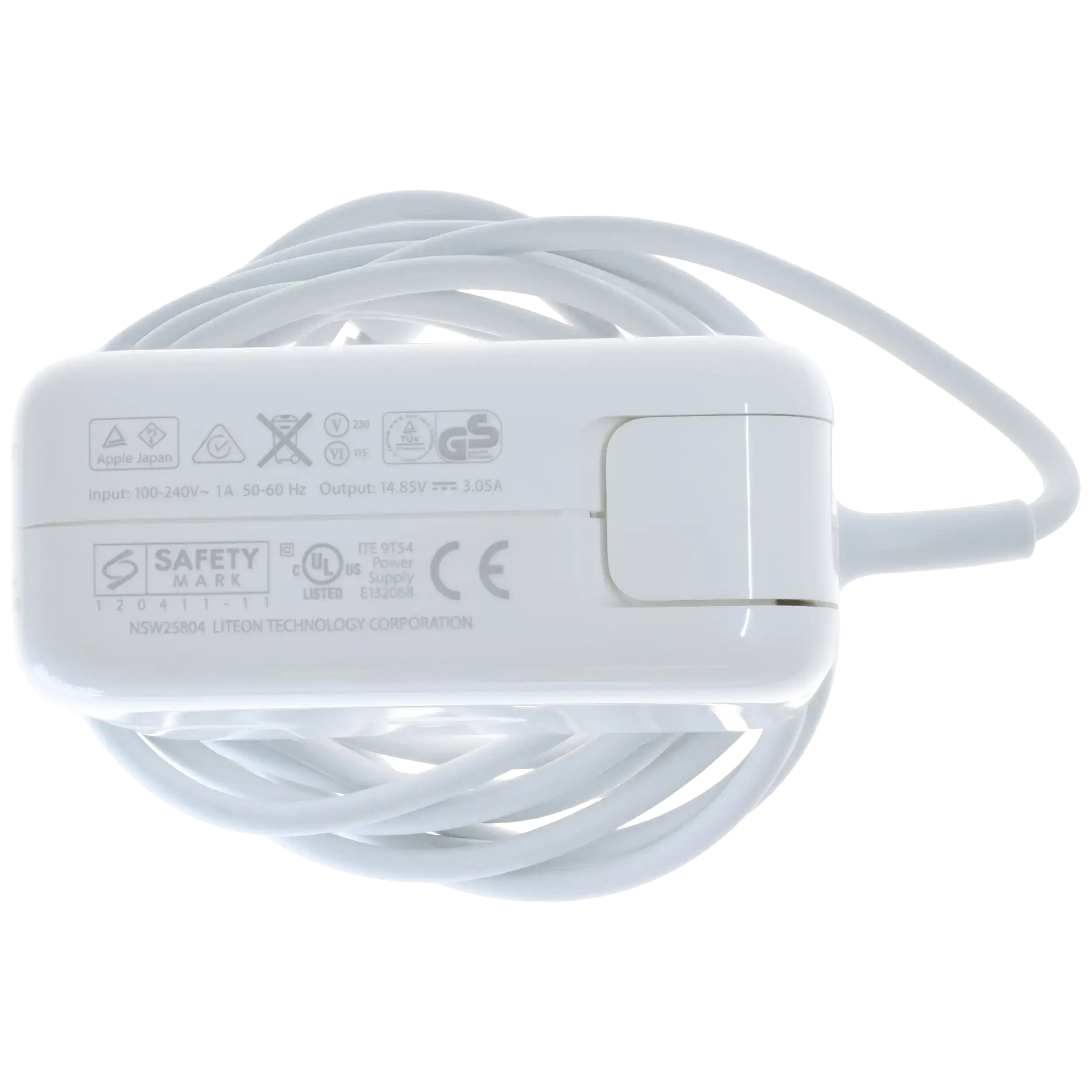 45W MagSafe 2 Netzteil mit Kabel (T-Style) für MacBook (OEM Pull Grade : New)