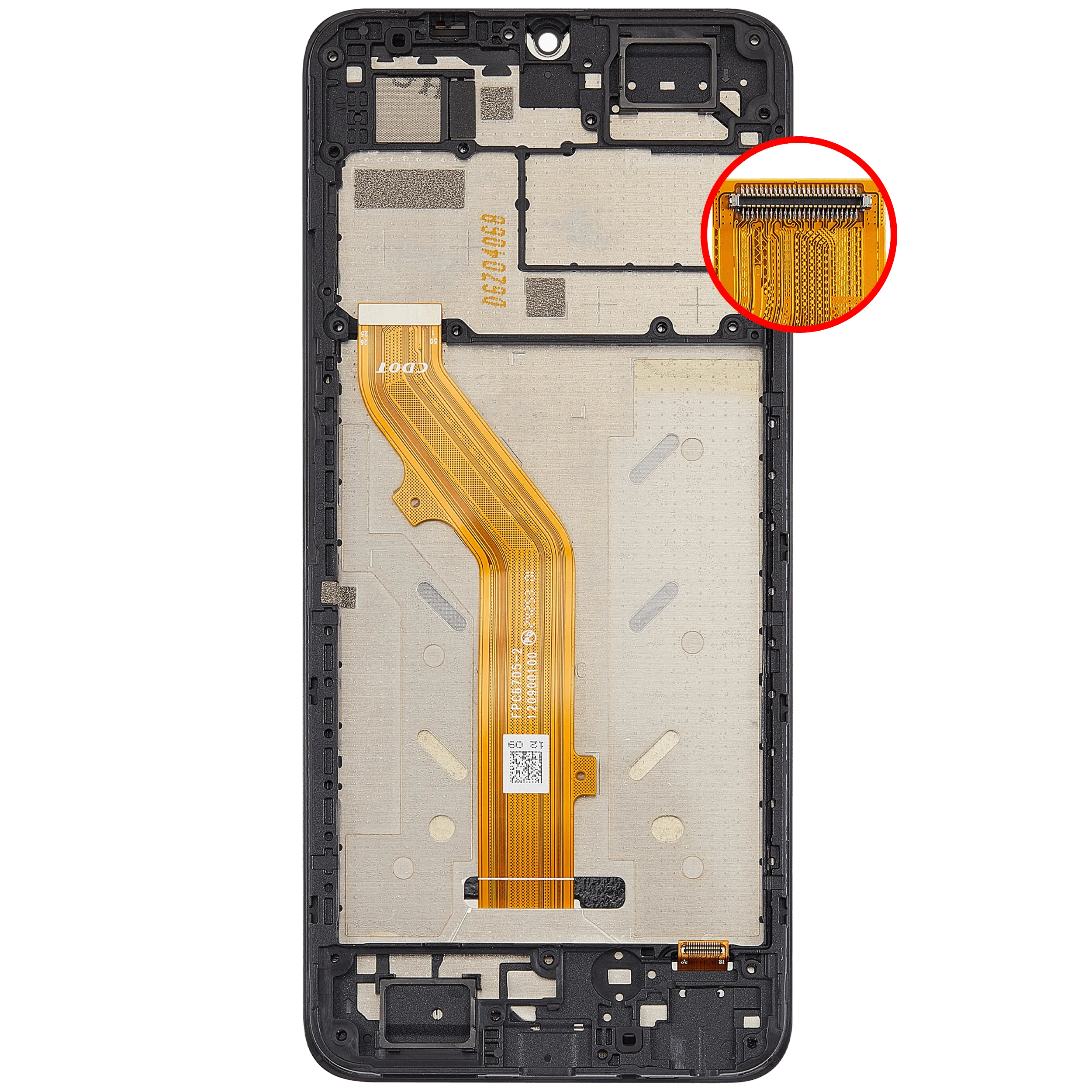 LCD-Display mit Rahmen für TCL 40 SE (T610K) (Refurbished) (Alle Farben)
