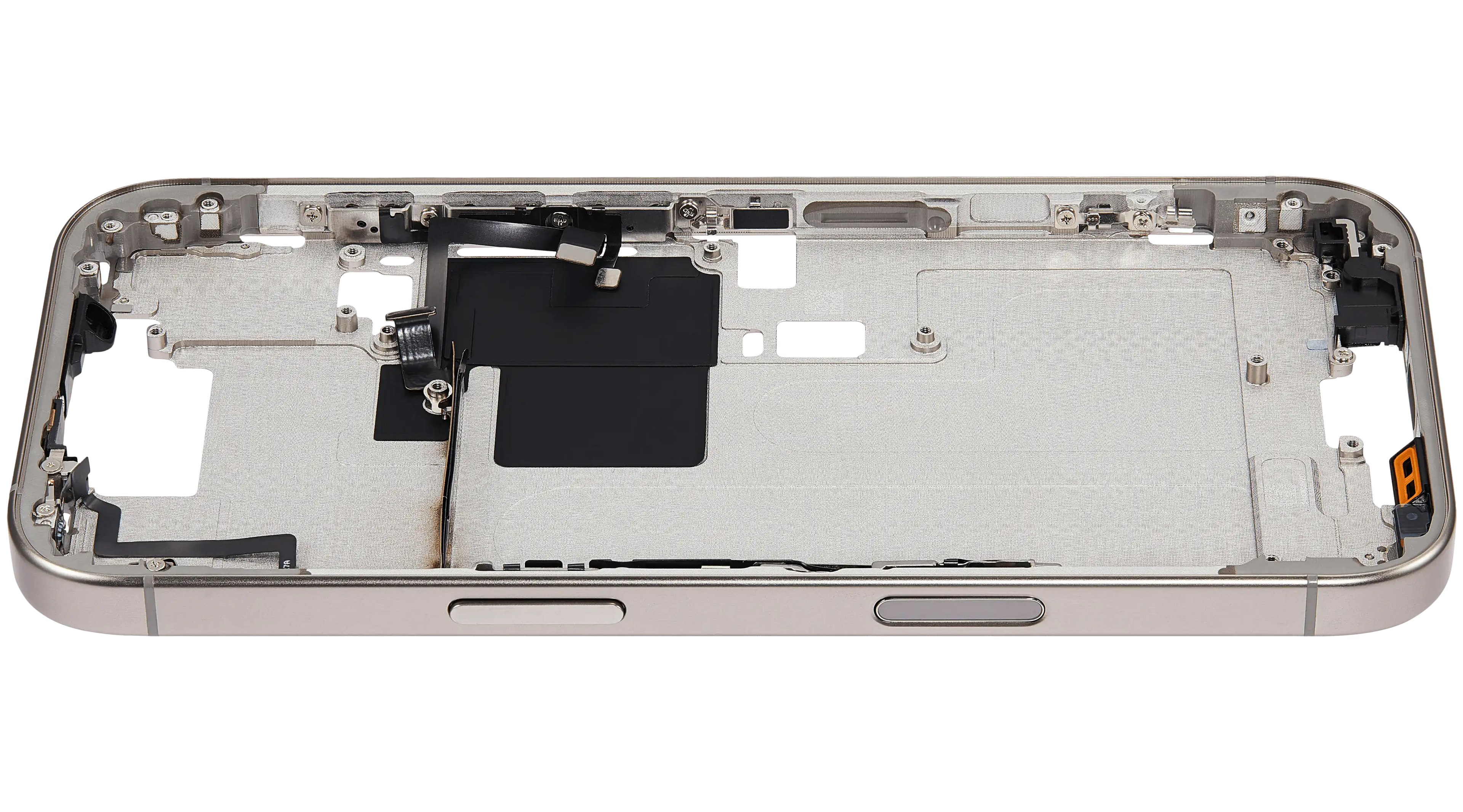 Midframe/Rahmen mit Power And Volume Button für iPhone 16 Pro (US-Version) (Aftermarket Plus) (Natural Titanium)